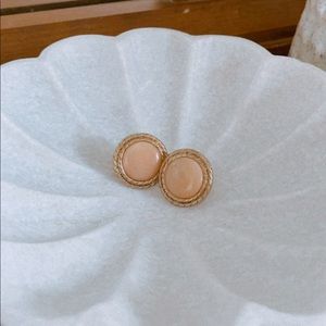 Vintage Dainty Peach Studs
